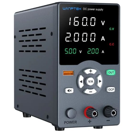Alimentatore da banco 32V 5A 160W con regolatore di tensione CC USB 18W Alimentatore da banco 32V 5A 160W con regolatore di tensione CC USB 18W